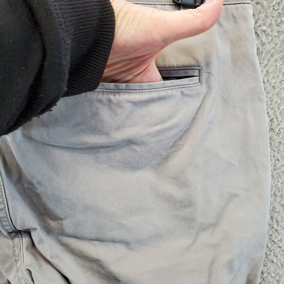 Bonobos Chino Pants Slim Tailored Mens Size 33x30 Light Gray Cotton Pockets - Picture 8 of 11